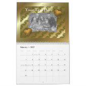 Voeg uw foto  randen toe kalender (Feb 2027)