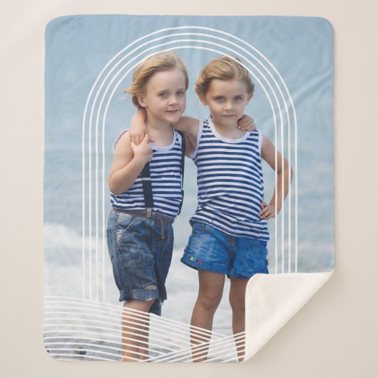 VOEG UW FOTO SHERPA BLANKET TOE SHERPA DEKEN (Voorkant)