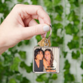 Voeg uw foto-spoelzussen toe sleutelhanger (Hand)
