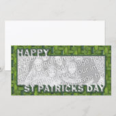 VOEG UW FOTO-St Pats Knip Lijst TOE - Weave (Voorkant / Achterkant)