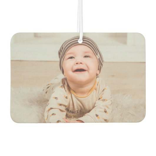 Voeg uw foto & tekst op maat toe luchtverfrisser (Voorkant)