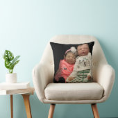 Voeg uw foto/tekst toe - Sierkussen 16 x 16 inch (Stoel)