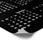 Voeg uw foto toe 2014 kalenderposter poster (Hoek)