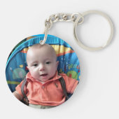 Voeg Uw Foto toe aan Acrylische Keepaardjes Sleutelhanger (Achterkant)