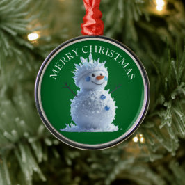Voeg uw foto toe aan deze kerstboomversiering  metalen ornament
