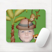 Voeg uw foto toe aan een Wild Oerwoud Safari-thema Muismat (Met muis)