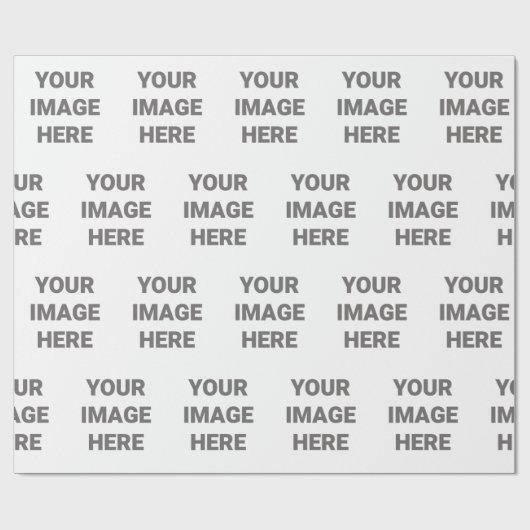 Voeg uw foto toe aan uw eigen kerstdag cadeaupapier (Vlak)