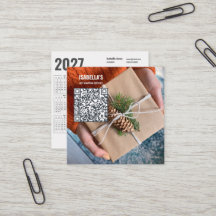 Voeg uw foto toe, Aangepaste QR-code 2027 Agenda