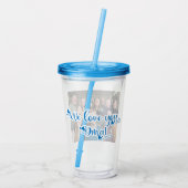 Voeg uw foto toe acryl drinkbeker (Achterkant)