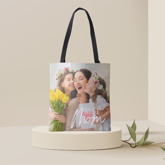 VOEG UW FOTO TOE BEEST MOEDER  TOTE BAG
