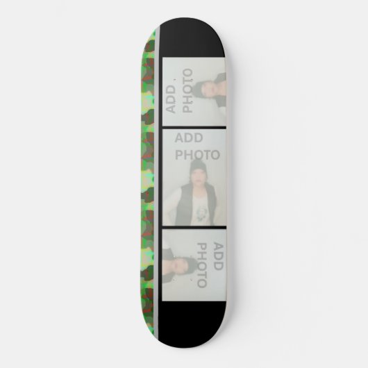 Voeg uw foto toe Camouflage Skateboard (Voorkant)