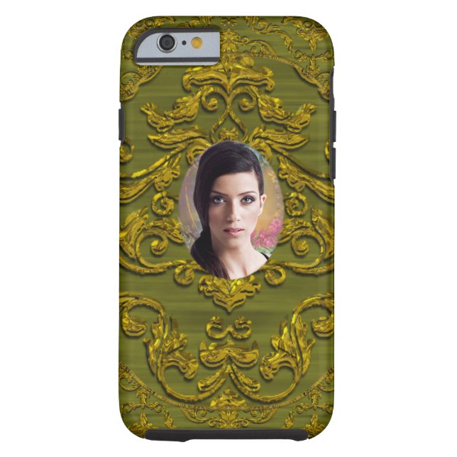Voeg uw foto toe Damask Chic Case-Mate iPhone Case (Achterkant)
