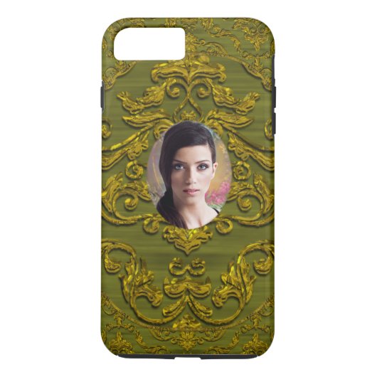 Voeg uw foto toe Damask Chic Plus Case-Mate iPhone Case (Achterkant)