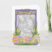 VOEG UW FOTO toe - De Koekjes van het Paasei Feestdagen Kaart (Voorkant)