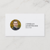 Voeg uw foto toe Eenvoudige minimalistische bewerk Visitekaartje (Voorkant)