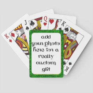 Voeg uw foto toe Green Lijst Bicycle® Play Pokerkaarten