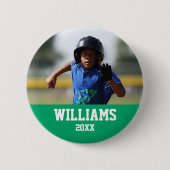 Voeg Uw Foto toe - het Team van Sporten Ronde Button 5,7 Cm (Voorkant)