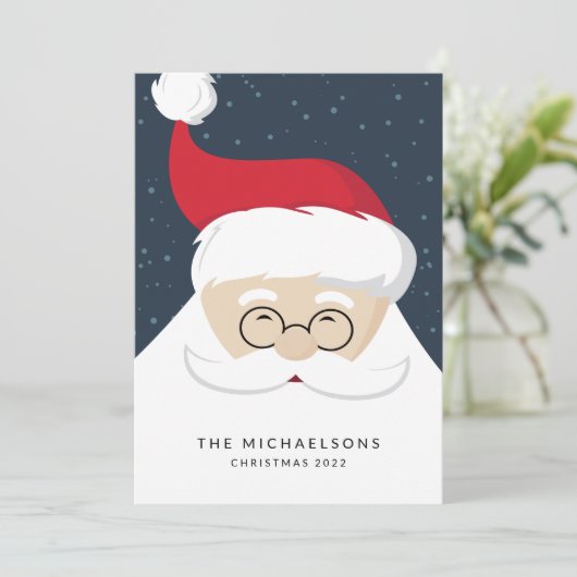 VOEG UW FOTO TOE | Ho Ho Ho Santa Claus (Staand voorkant)