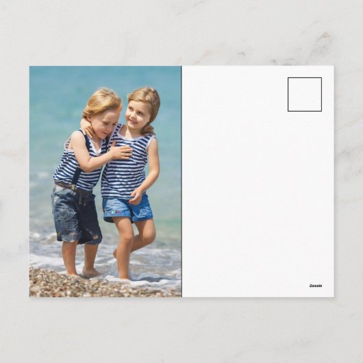 VOEG UW FOTO TOE | Ho Ho Ho Santa Claus Feestdagenkaart (Achterkant)