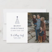 VOEG UW FOTO TOE | Kerstageboom Kaart (Voorkant)