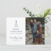 VOEG UW FOTO TOE | Kerstageboom Kaart (Staand voorkant)