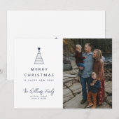 VOEG UW FOTO TOE | Kerstageboom Kaart (Voorkant / Achterkant)