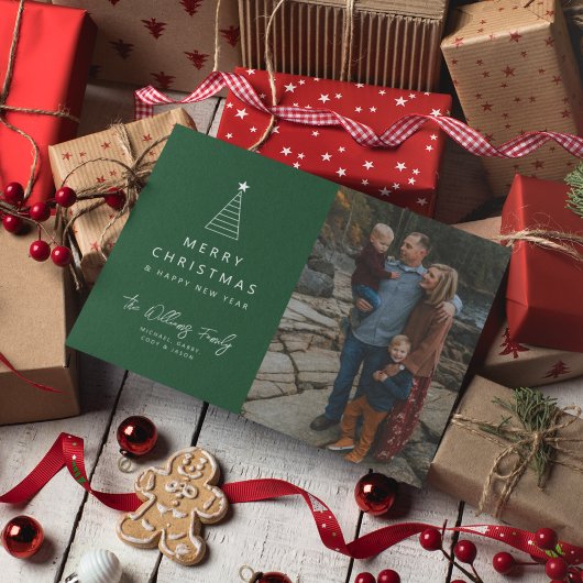 VOEG UW FOTO TOE | Kerstageboom Kaart