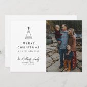 VOEG UW FOTO TOE | Kerstageboom Kaart (Voorkant / Achterkant)