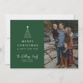 VOEG UW FOTO TOE | Kerstageboom Kaart (Voorkant)