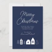 VOEG UW FOTO TOE | Kerstastad Merry Kaart (Voorkant)