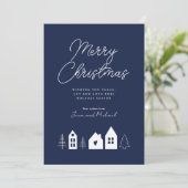 VOEG UW FOTO TOE | Kerstastad Merry Kaart (Staand voorkant)