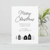 VOEG UW FOTO TOE | Kerstastad Merry Kaart (Staand voorkant)