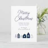 VOEG UW FOTO TOE | Kerstastad Merry Kaart (Staand voorkant)