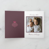Voeg uw foto toe | Kerstbal Kaart (Binnen)