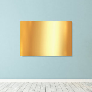 Voeg uw foto toe op elegante gouden achtergrond canvas afdruk