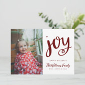 VOEG UW FOTO TOE | PRETTIGE FEESTDAGEN JOY KAART (Staand voorkant)