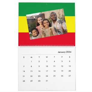 Voeg uw foto toe   Rasta Afrikaanse Ethiopische vl Kalender
