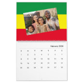 Voeg uw foto toe | Rasta Afrikaanse Ethiopische vl Kalender (Feb 2026)