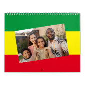 Voeg uw foto toe | Rasta Afrikaanse Ethiopische vl Kalender (Hoes)