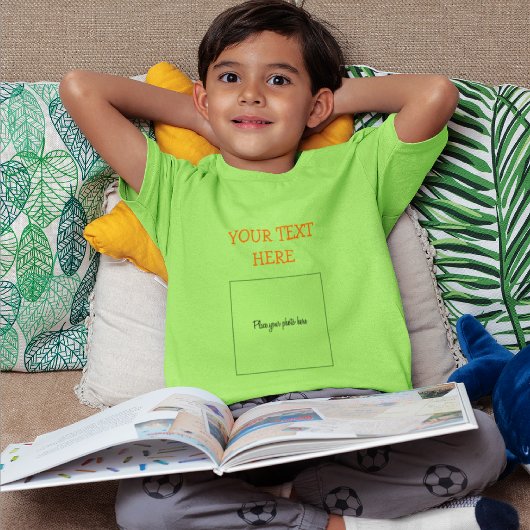 Voeg uw foto toe, Schattige elke kleur Kinder-jeug T-shirt