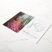 VOEG UW FOTO TOE | Seizoen om te springen Folie Feestdagenkaart (Gedraaid)