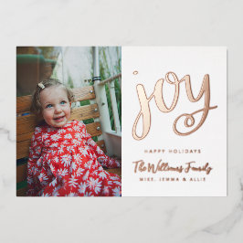 VOEG UW FOTO TOE | Seizoen om te springen Folie Feestdagenkaart