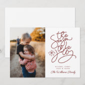 VOEG UW FOTO TOE | Seizoen om te springen Kaart (Voorkant / Achterkant)