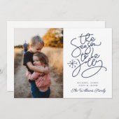 VOEG UW FOTO TOE | Seizoen om te springen Kaart (Voorkant / Achterkant)