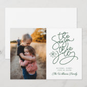 VOEG UW FOTO TOE | Seizoen om te springen Kaart (Voorkant / Achterkant)