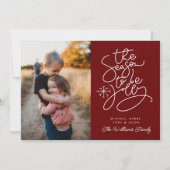 VOEG UW FOTO TOE | Seizoen om te springen Kaart (Voorkant)