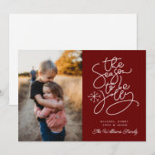 VOEG UW FOTO TOE | Seizoen om te springen Kaart (Voorkant / Achterkant)