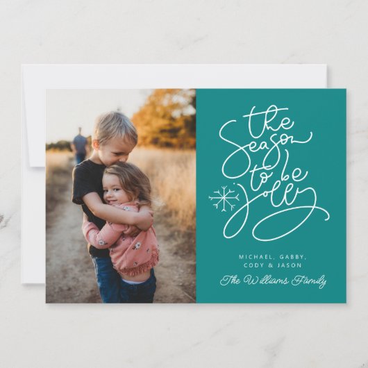 VOEG UW FOTO TOE | Seizoen om te springen Kaart (Voorkant)