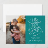 VOEG UW FOTO TOE | Seizoen om te springen Kaart (Voorkant / Achterkant)