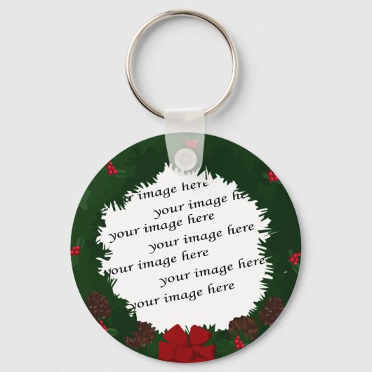 Voeg uw foto toe sleutelhanger (Voorkant)